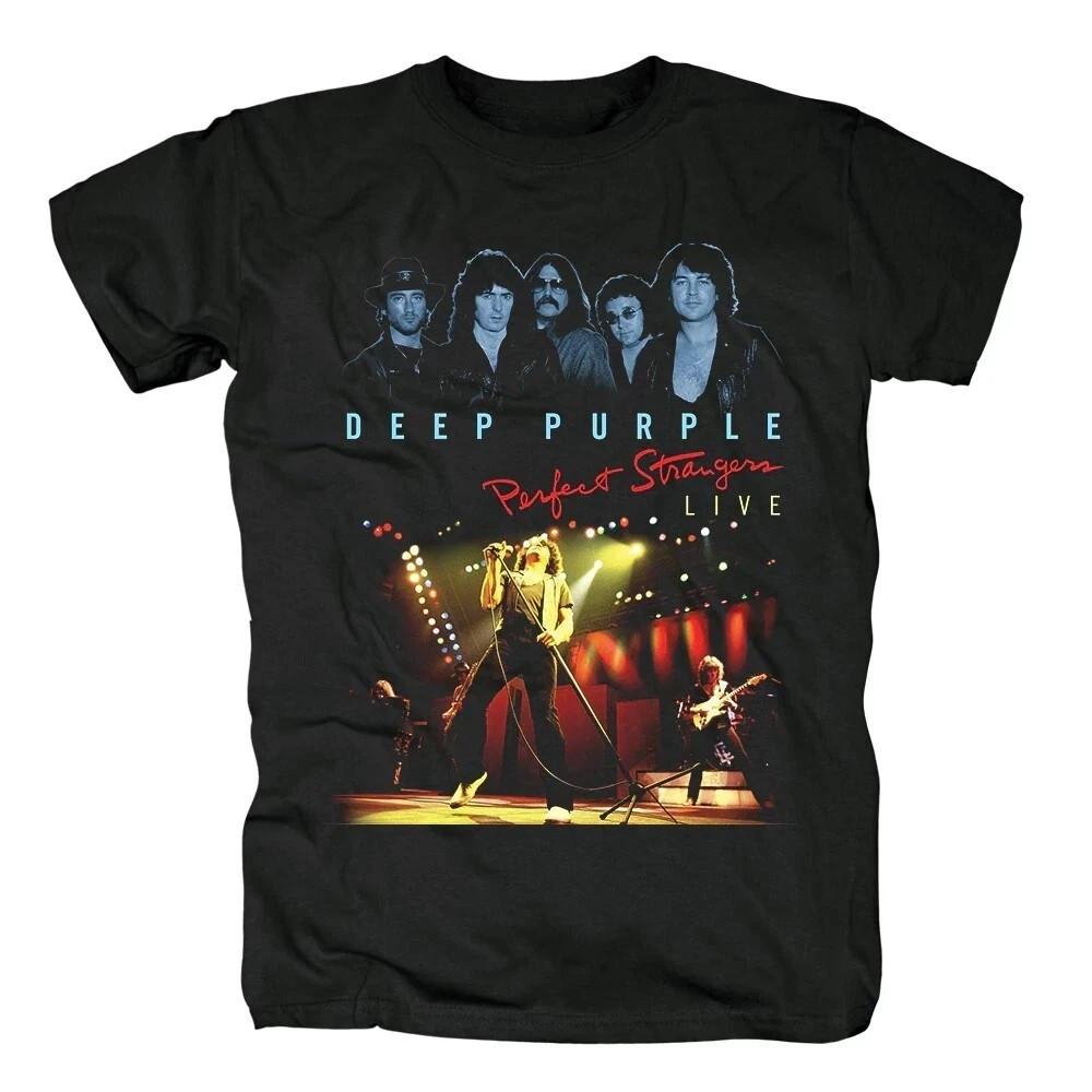 Deep Purple Perfect Strangers Live Shirt Classic Black S-5XL Unisex T-Shirt XL