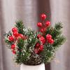 Home Party Xmas Christmas Berry Artificial Pine Branch Christmas Decoration Artificial Flower