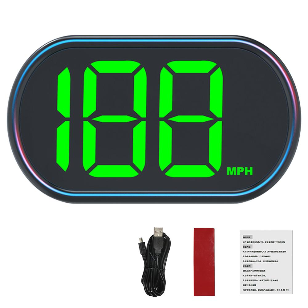 

USB Разъем Цифровой КМ/ч МИ/ч Измеритель скорости Большой шрифт GPS HUD Автоаксессуары X2 HUD Автомобильный проекционный дисплей Спидометр