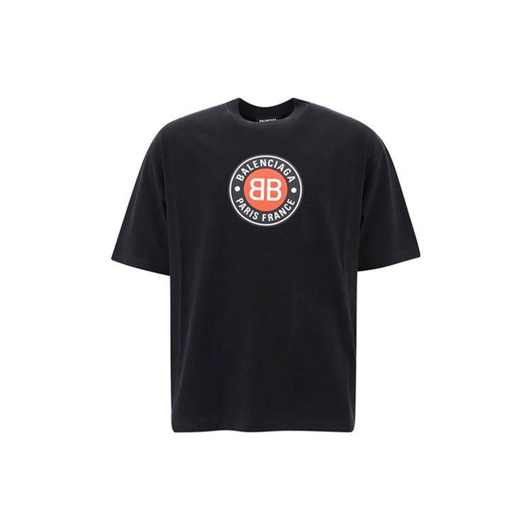 Balenciaga T Shirt Regular Fit Men's Black 641614TJV761000