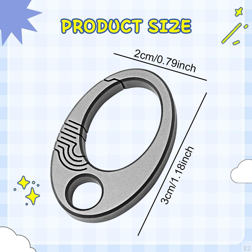 Mini Keyring Key Clip Accessories Equipment for Men and Women Portable Multifunction Ideal Gift