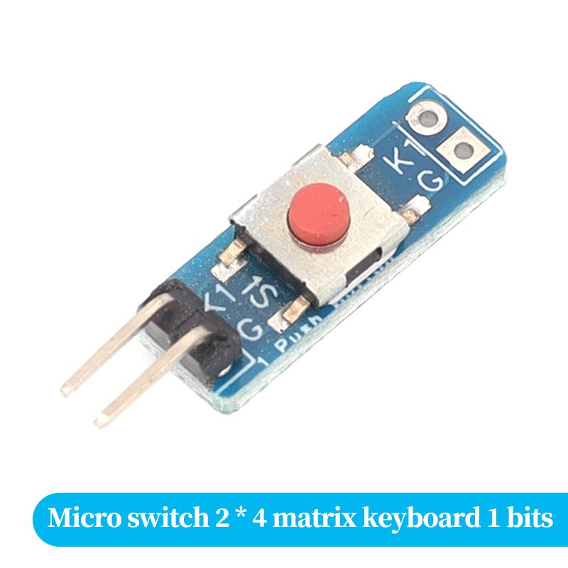 1/5/10pcs 2*4 Matrix Keyboard Module 1 2 4 8 Bit Independent Buttons Microcontroller Expansion Micro Switch