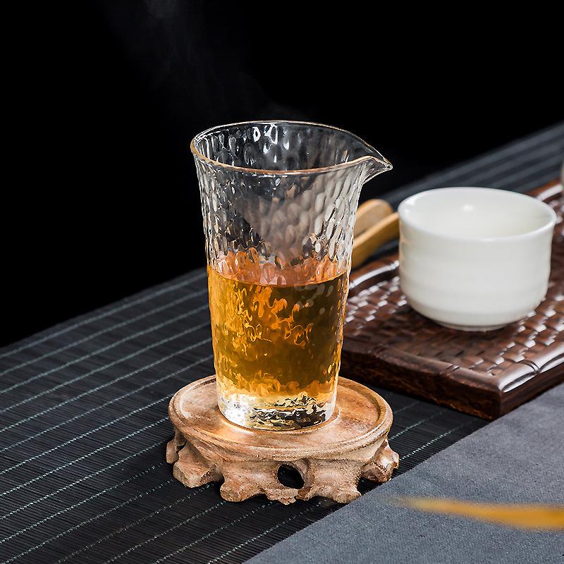 

Japanese Style 200ml Hammer Pattern Glass Fair Cup Tea Pitcher Tea Ceremony Tea Cup Chahai Kungfu Tea Accessories 200ML