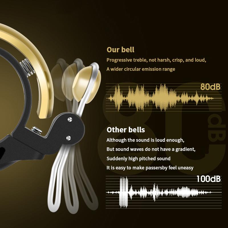Bicycle Bell Personality Vintage Crisp And Loud Folding Bicycle Mountain Bike Bell Retro Bike Hands Copper Bell