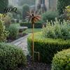 Artistic Outdoor Stake Vintage Rusty Cornflower Ground Stake 24 Inch Metal Wire Art Rustic Garden Decoration Decor Sculptures for Lawns Yard
