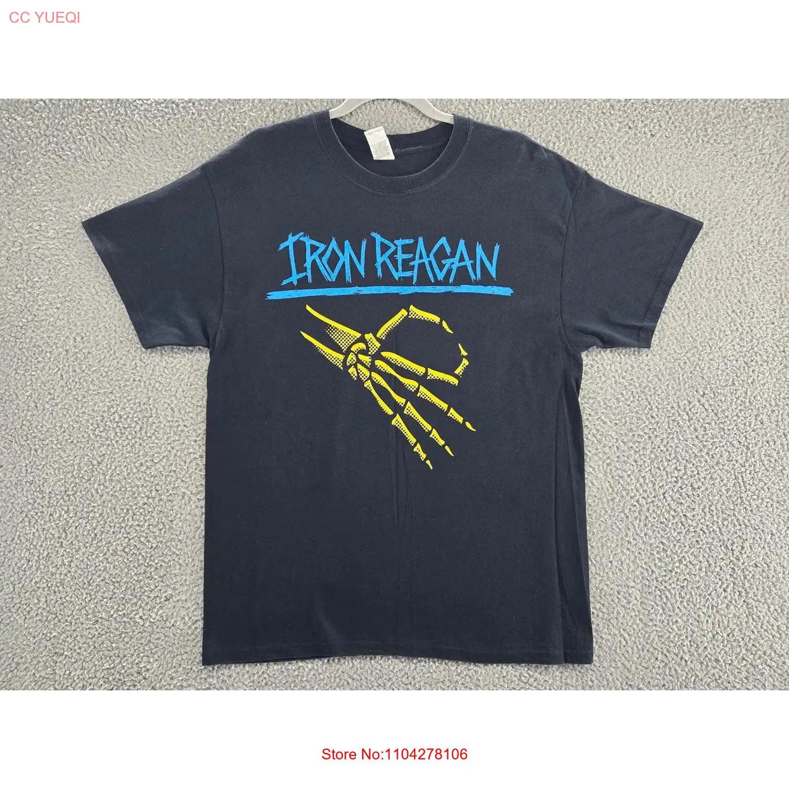 

Iron Reagan Band T Shirt Mens Large Thrash Metal Black Cotton vintage Washed Breathable Unisex Versatile Top For Everyday Wear S разноцветный