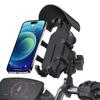 Motorcycle Bicycle Handlebar Phone Bracket QC3.0 USB Charging Mount Stand Holder