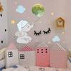 Baby Elephant Moon Luminous Wall Sticker Glow In The Dark Combination Stickers Decals for Baby Kids Room Bedroom Home Decoration