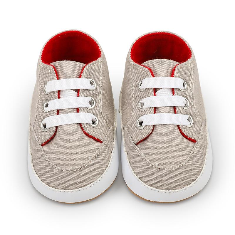 Baby Casual Shoes Soft and Comfortable Retro Simple Solid Color Toddler Shoes