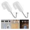 7pcs Set High Quality Rotatable S Hooks Stainless Steel Heavy Duty Pipe Clip Hooks Hanging Rack Hooks Clothes Hanging