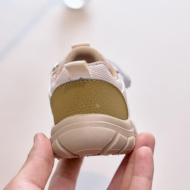 Autumn Breathable Mesh Kids' Outdoor Sneakers, Boys' Soft-Sole Anti-Kick Casual Shoes, Comfortable Toddler Running Shoes.