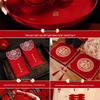 Kneeling Cushions for Wedding Ceremonies: Tea Ceremony, Address Change, Bride with Double Happiness Character, Red Fortune Cushion Set