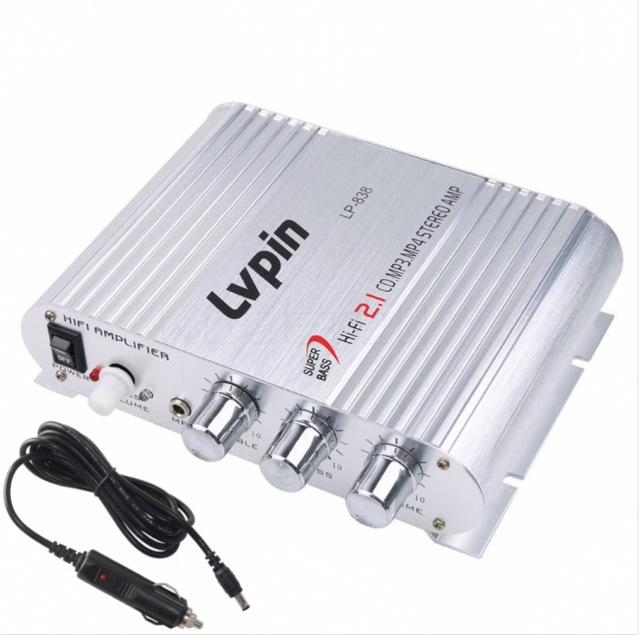 ONK Caiyun LVPIN LP-838 2.1 Channel Car and Home Power Amplifier