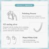 WOSTU Authentic 925 Sterling Silver Minimalist Pet Paw Stud Earrings Animal Hypoallergenic Earrings for Women Girls Jewelry Gift