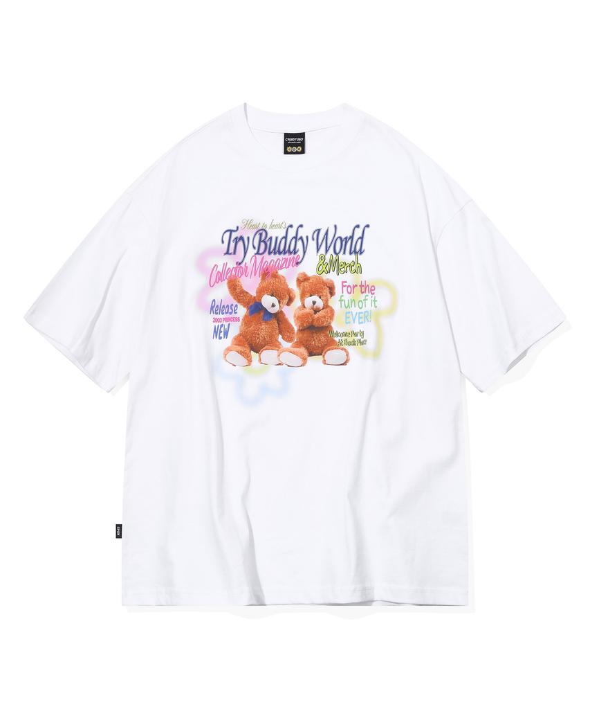 CPGN STUDIO Dtp Teddy Buddy White Short Sleeve T-Shirt