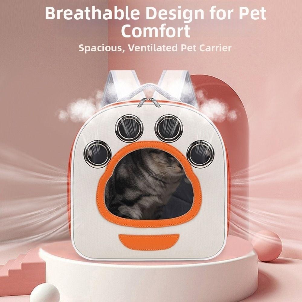 Breathable Pet Backpack Lightweight Portable Pet Bag Convenient Travel Cat Carrier Outdoor Travel
