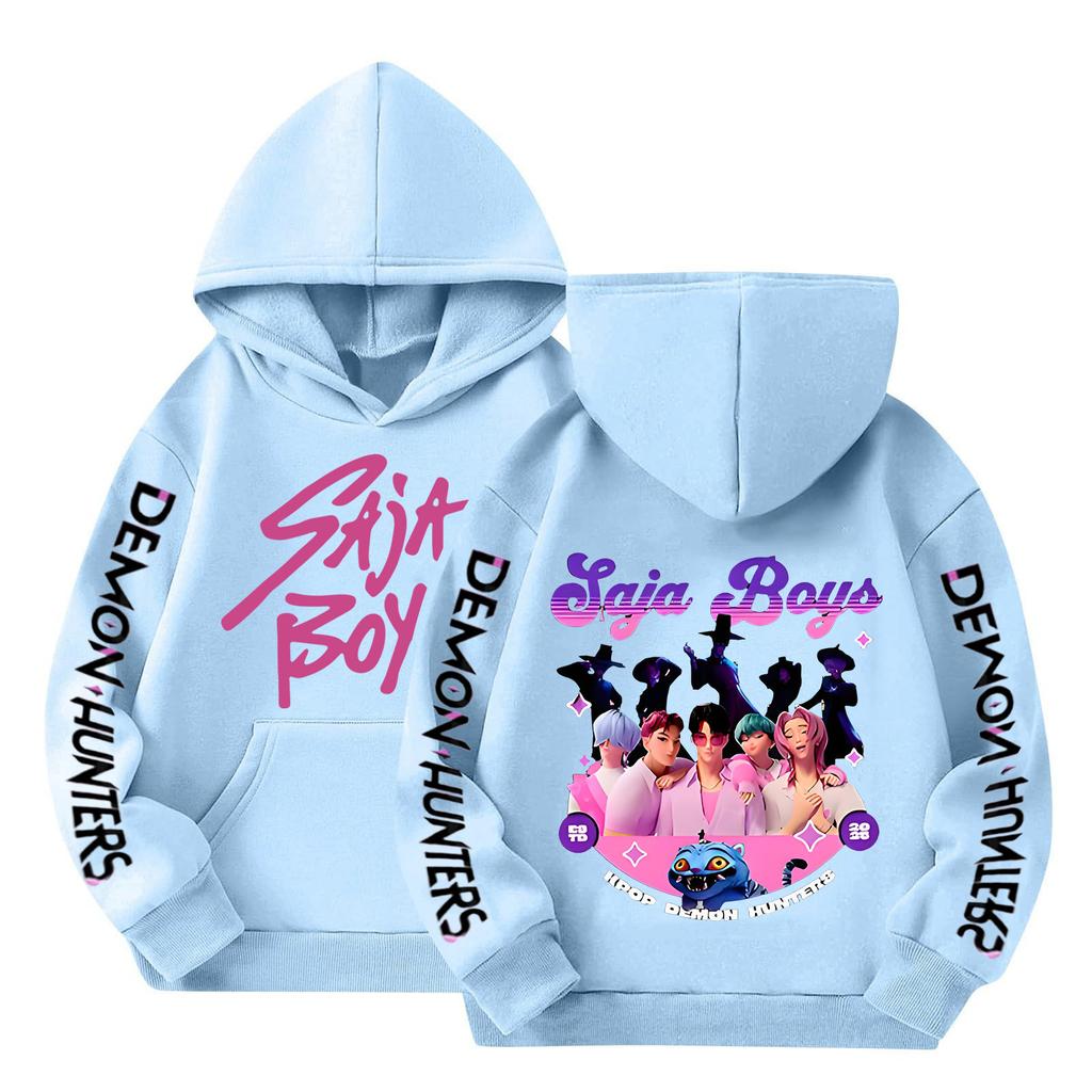 Kinder Langarm Lockerer Pullover Buchstabenaufdruck Kordelzug Kapuzen-Sweatshirt