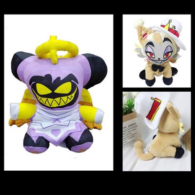 Large Size Cute Animation Hazbin Hotel Lucifer Morningstar Cat Angel Adam Plush Toy Anime Cute Home Sofa Desk Decor Plushie Doll