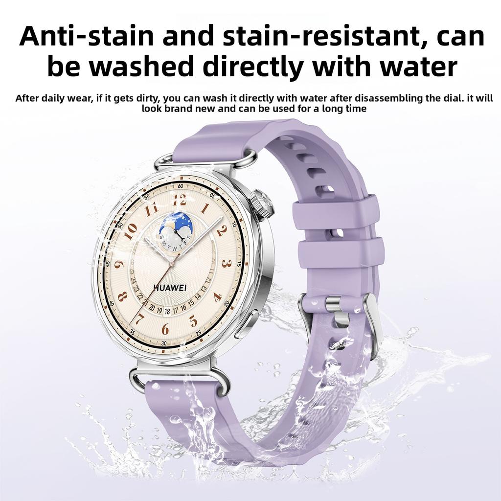 18mm Řemínek k hodinkám pro Huawei Watch GT6 GT5 GT4 41mm Sportovní silikonový řemínek pro Huawei Watch GT5 Pro 42mm Náramek Příslušenství Ženy