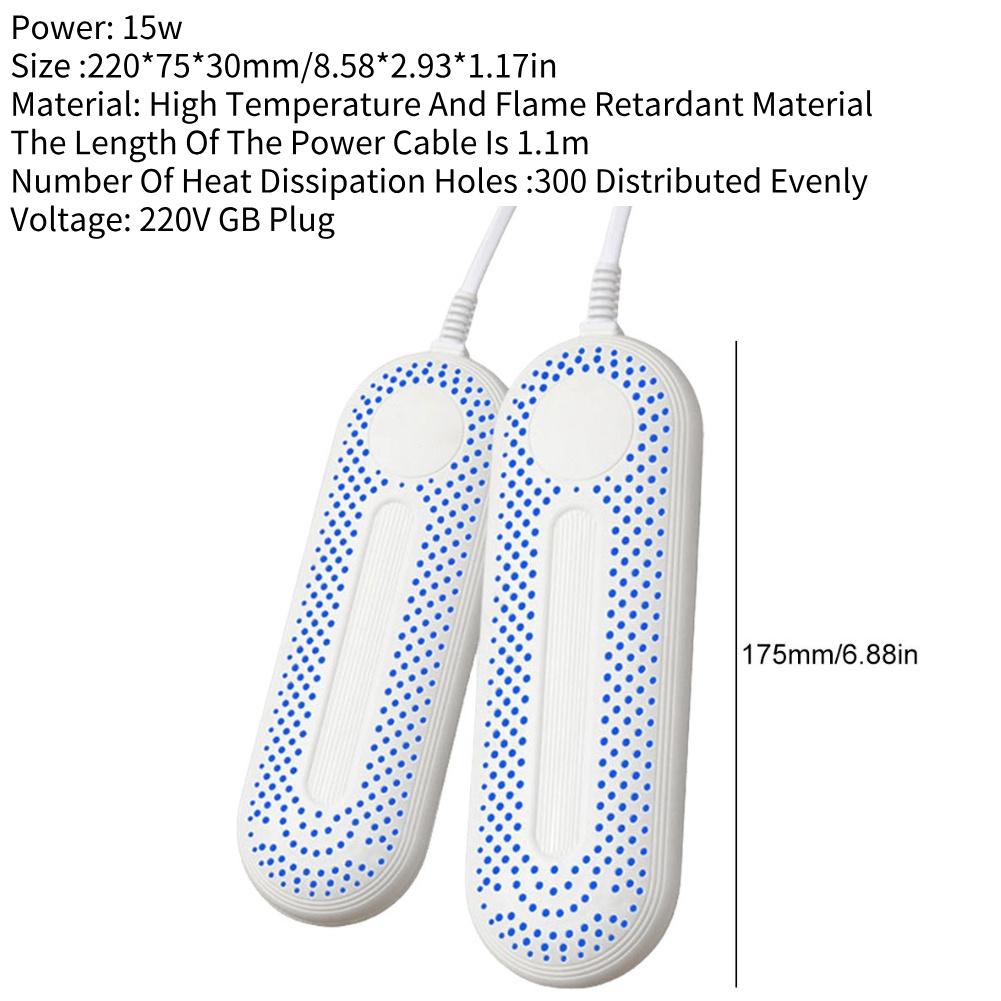 Electric Shoe Boot Dryer Eliminate Odor UV Foot Dryer Fast Drying Shoe Drying Dehumidifier Multifunction for Household Dormitory