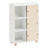 Meuble de rangement 3 portes 2 niveaux "Bouli" beige Atmosphera for Kids