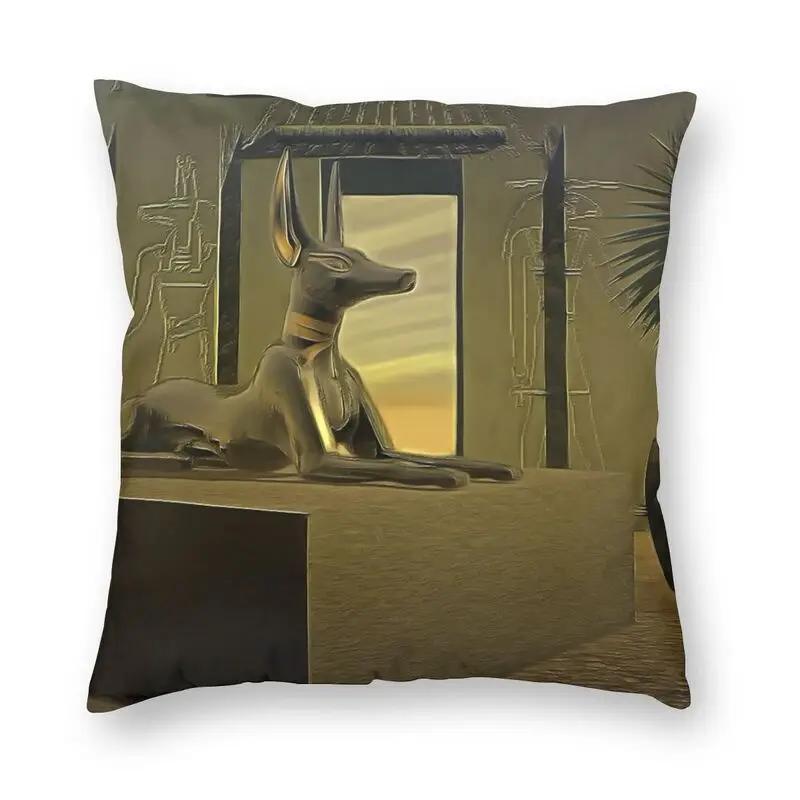 Egyptian cat and ankle cross floor print sofa cushion cover pillowcase home decoration party car bedding