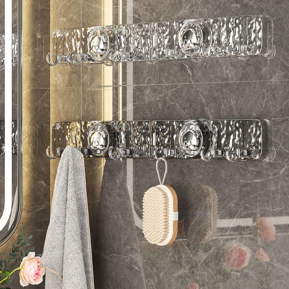Detachable Wall Mounted Row Hook Waterproof Sundries Storage Hook  Bathroom Accessories