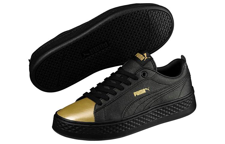 Women's Sneakers PUMA Smash Platform Lx Black/Gold Women's