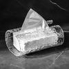1pc Transparent Bathroom Toilet Paper Storage Box, Oval Bathroom Tissue Box, Washbasin Face Towel Tissue Box, High-end Home Living Room Tissue Box