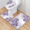World Scenery Toilet Three-Piece Floor Mat Bathroom 3-Piece Mat Carpet Door Mat Is Now