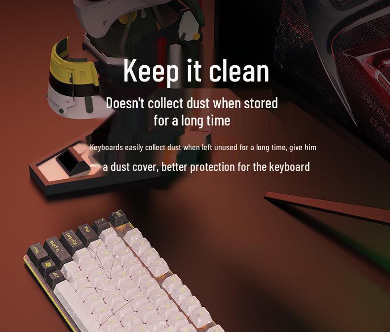 Transparente Acryl-Staubschutzhaube für 87/104-Tasten mechanische Tastaturen & Laptops