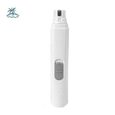 USB Rechargeable Electric Dog Nail Grinder Quiet Operation LED Pet Nail Clipper 2-Speed Polisher Wheel Nail Grinder