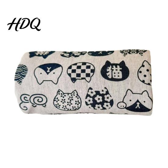 Washable Hamster Tunnel Bed Guinea Pig Hideout Tunnel Cute Cat Prints M