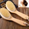 Dry Skin Wood Body Brush Exfoliation Natural Bristle Back Brush Massager Bath Shower Back Spa Scrubber Dry Massage Brush Tools