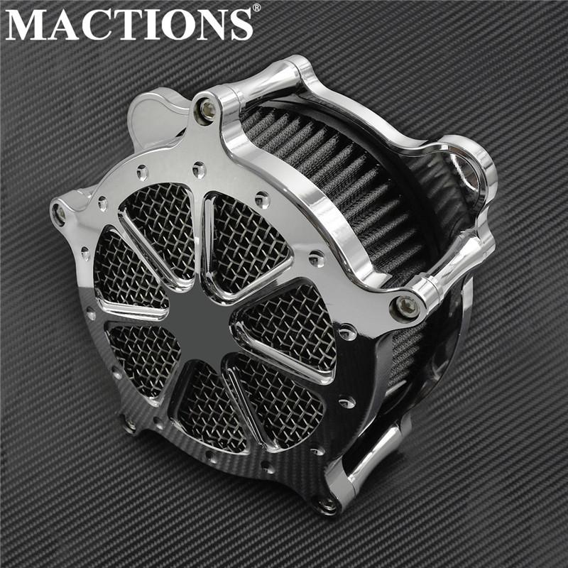 Motorcycle All Chrome Air Cleaner Air Filter System For Harley XL Sportster 04-22 Touring Road Glide 08-16 Dyna Softail Fat Boy