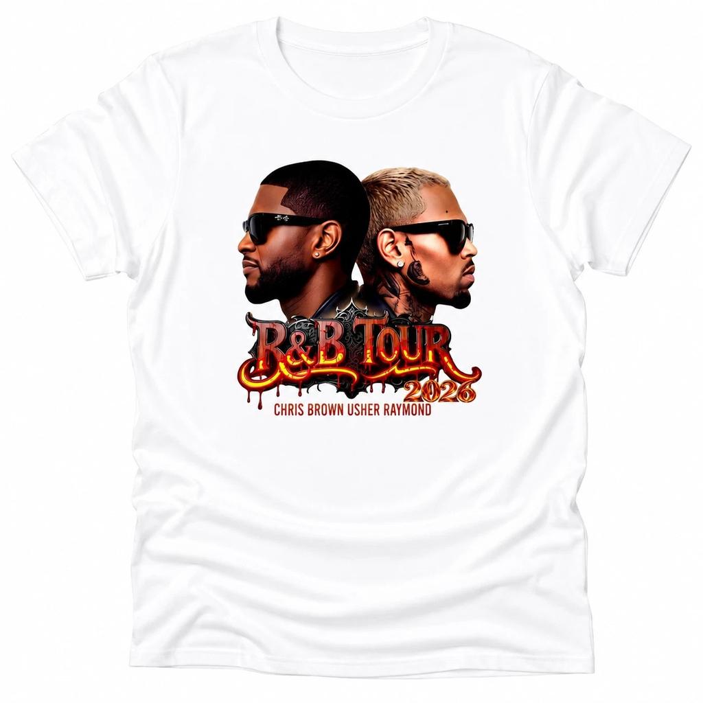 2026 R&B Music Tour Fan T-Shirt, Usher & Chris Tour T-shirt