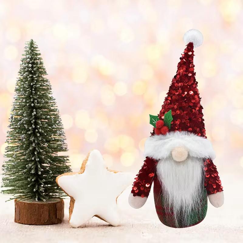 Xmas Gifts Santa Claus Pendant Glowing Gnome New Year Christmas Faceless Doll Merry Christmas Navidad Natal Gift Ornament