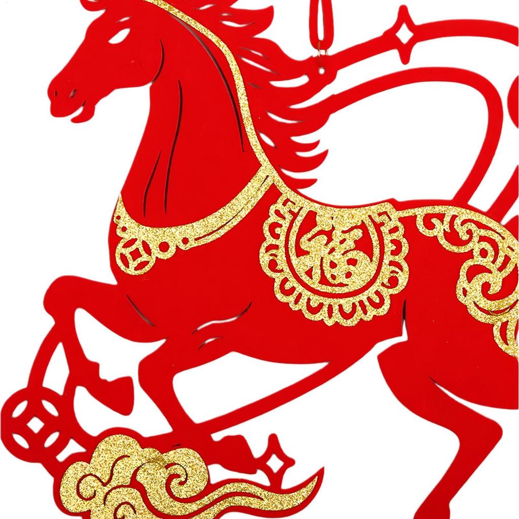 2026 Traditional Chinese New Year Hanging Ornament Spring Festival Horse Year Hanging Ornament Wall Hanging Pendants Good Lucky