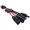 Y Branch Connector for Solar Panels 2 to 4/6/8 Parallel Connection Red Black Cable Photovoltaic System Wiring Accessories