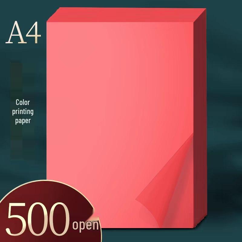 

Ярко-красная цветная бумага для печати и копирования формата A4/A3 70 г/м²/картон