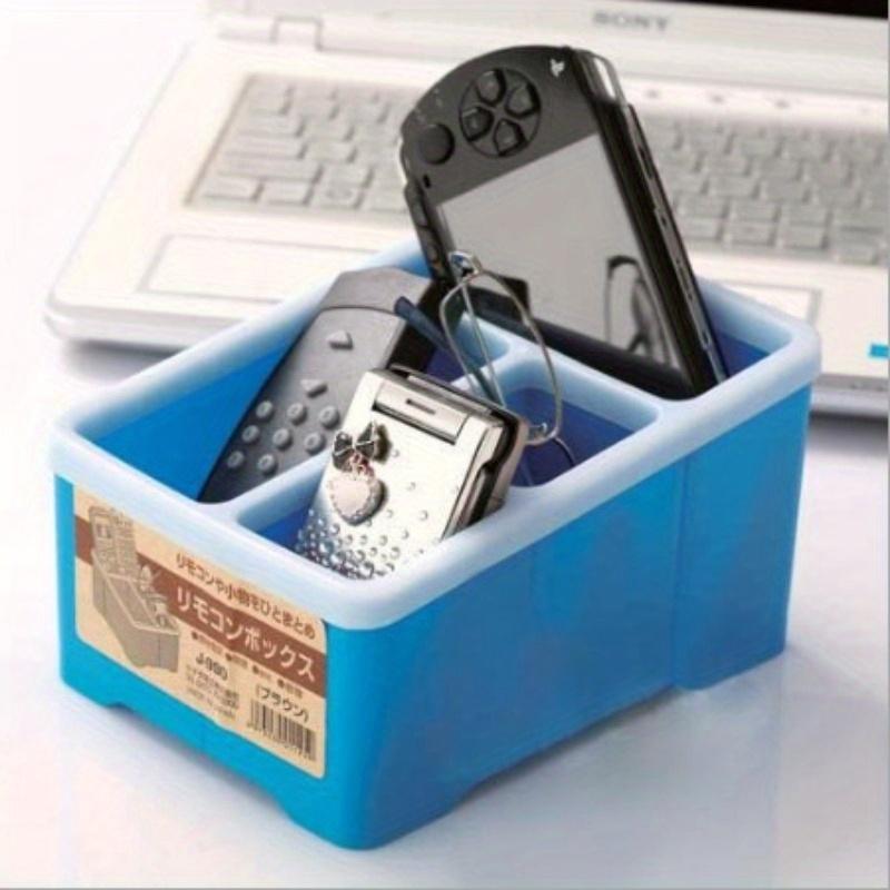 1PC Multifunctional Plastic Multi-Cell Desktop Storage Box Living Room Remote Control Cosmetics Storage Box Office Finishing Box