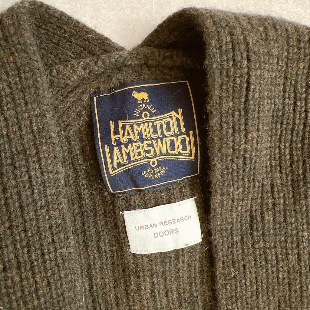 Used Urban Research Doors Hamilton Wool Knit Khaki