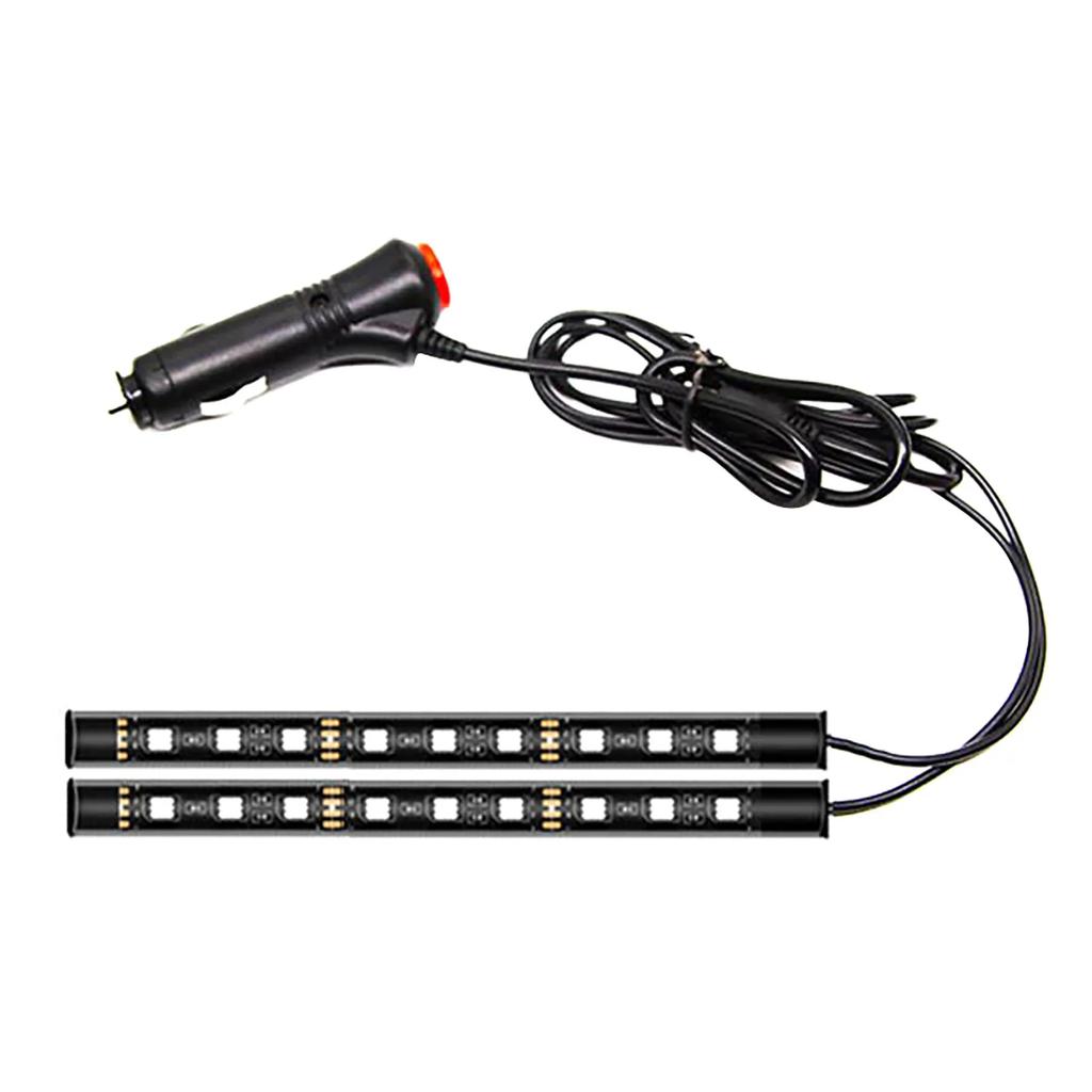 12V Car Footwell LED Lights - Music Sync, Overload Protection, Cigarette Lighter Powered