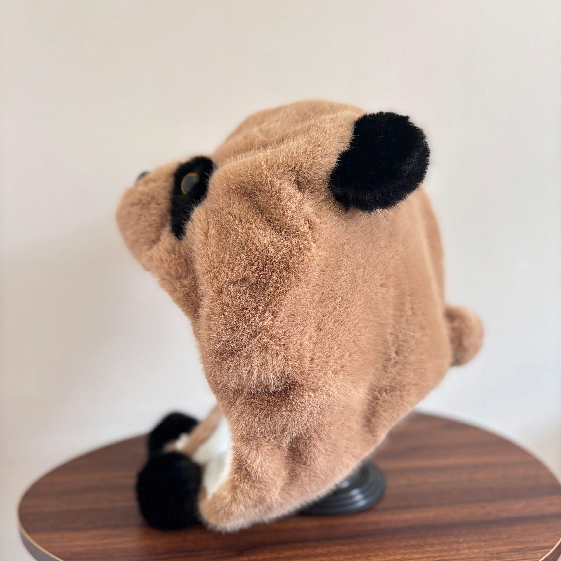 

2025 winter new cute cartoon small energy cat pullover hat winter new warm thickened ear protection warm hat tide M（56-58cm） хаки