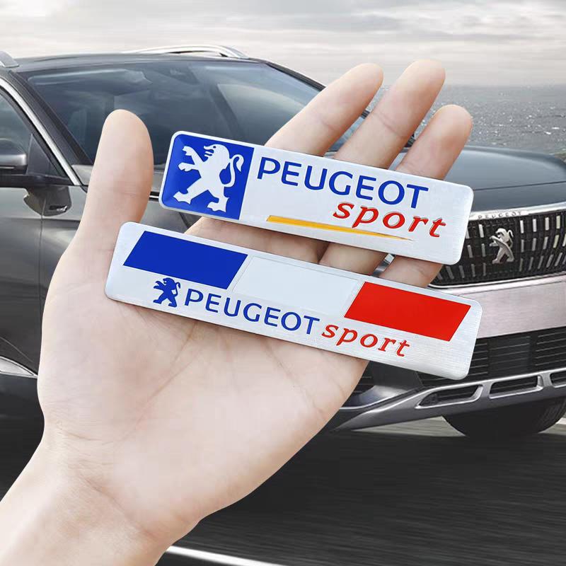 Samolepky na auto 3D hliníkové loga pro auto Peugeot 206 3008 208 308 307 2008 207 107 5008 4008 Dekorace karoserie auta Paster