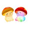 Rechargeable Silicone Night Light Mushroom Light, Squishy Touch Nursery Lamp, Warm White & RGB Color?Changing Colorful Lamp 2 Modes, USB Bedside