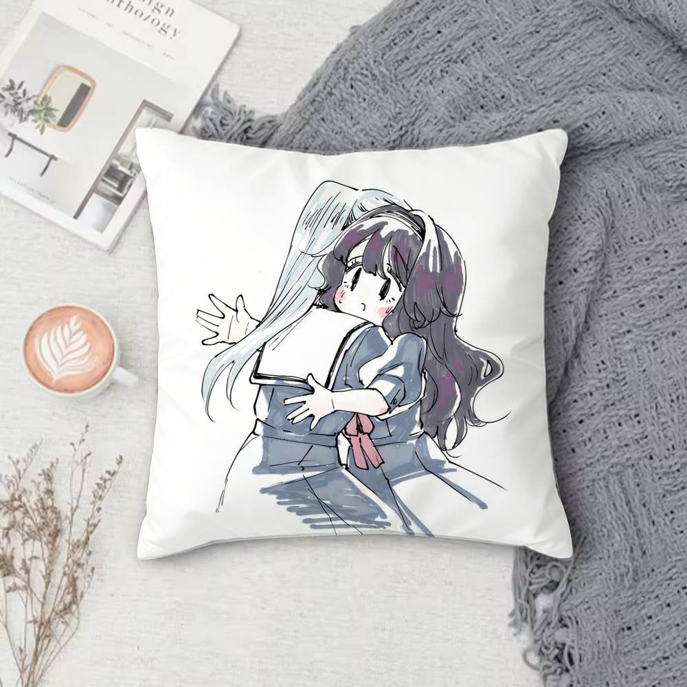 K-Kaoru Hana Wa Rin To Saku Double-Sided Printed Square Pillow Cover Decorative Cushion Cover For Sofa Bedroom Bedside