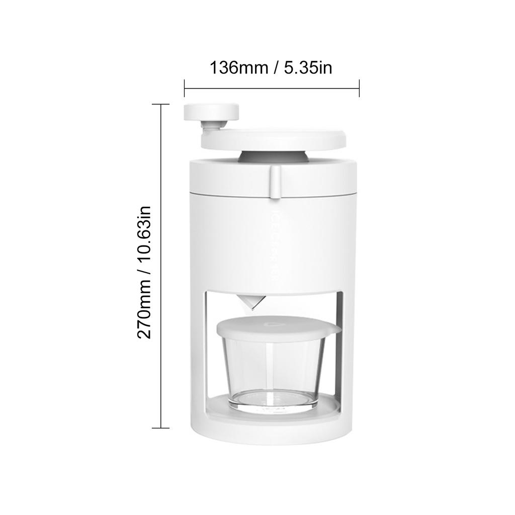 Shaved Ice Machine Manual Ice Shaver Crushed Ice Maker Portable Snow Cone Machine for Party Making Snowcones Ice Cream