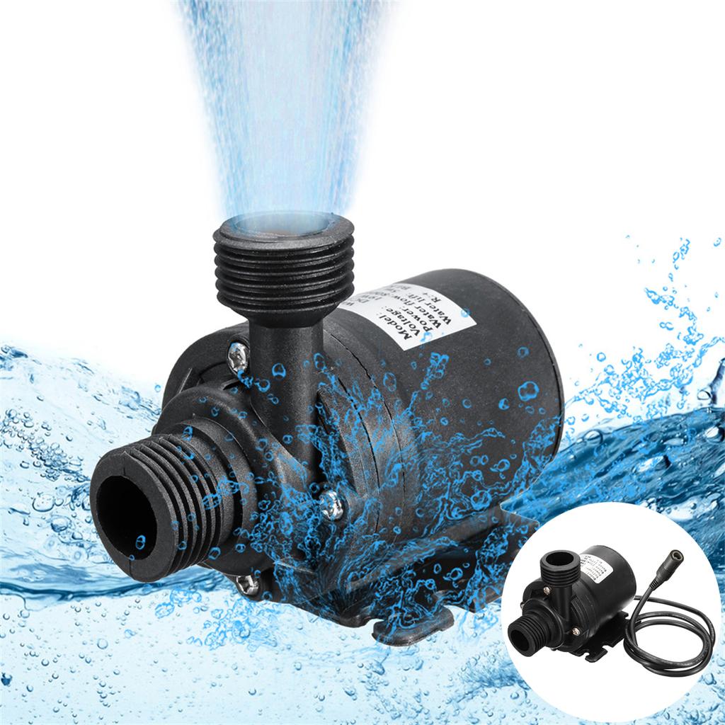 800L/H Leise Aquarienpumpe 1/2" Außengewinde Innengewinde Schnittstelle 12V 24V DC Wasserpumpe Wasserzirkulation Kleine Förderpumpe 1 Stück