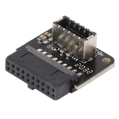 Computer Chassis Adapter USB3.0 19P 20P To TypeE 90 Degrees Transfer Angle Reverse Card Slot Design Converter